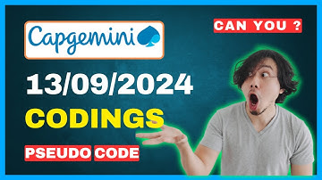 Today!😲 | Capgemini Coding Questions 2024 | capgemini assessment test 2024 | UBK Anna