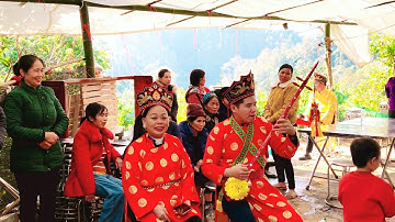 Hát then rất hay. Khao binh mã, hoàn thành, kết thúc lẩu then. Lễ cấp sắc then Thao. P15