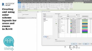 Creating and using color scheme legends for areas and rooms in Revit