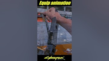 How to trigger weapon equip animation in Cyberpunk 2077
