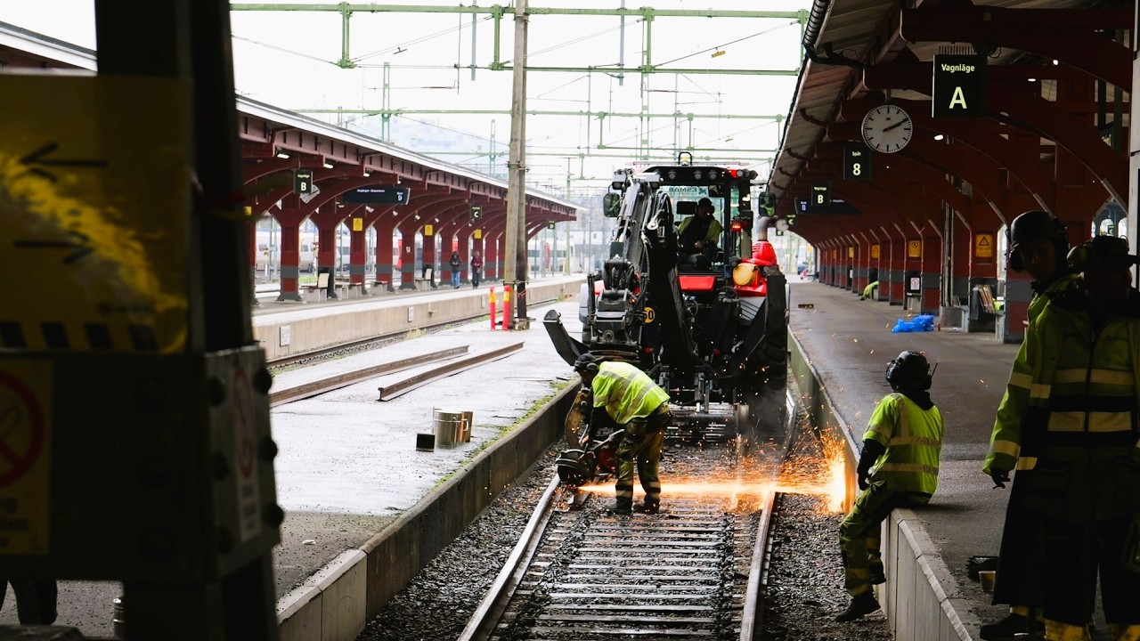 Tåg och Spårarbete på Göteborg Central - Påskhelgen 2025