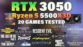 Ryzen 5 5500X3D + RTX 3050 Tested 20 Games in 2026