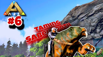 Taming high level sabertooth in ark ultimate mobile || ark survival ep-6 || #ark