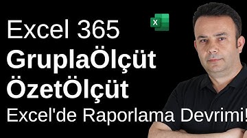 Excel’de ÖZETÖLÇÜT ve GRUPLAÖLÇÜT Formülleri Kullanımı | Excel 365 -926.video | Ömer BAĞCI