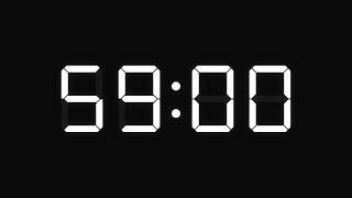 59 Minute Timer with Alarm – 3540 Second Countdown