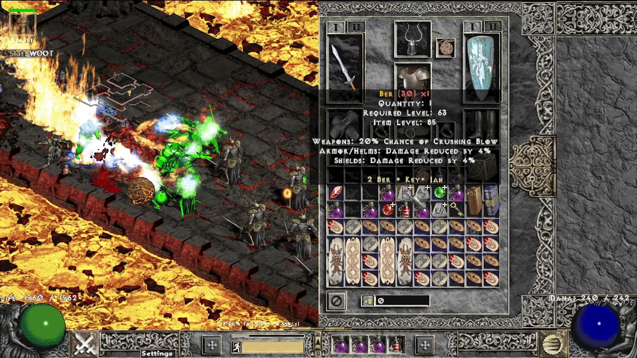 Project Diablo 2 | Ber + Ohm runes drop within 15 seconds in Mini Ubers ...