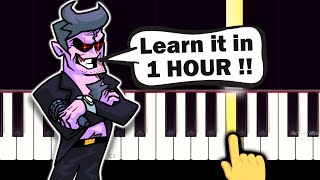Video thumbnail of "Friday Night Funkin - Dad Battle - VERY EASY Piano tutorial"
