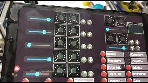 Mengendalikan Lengan Robot menggunakan Aplikasi Smartphone