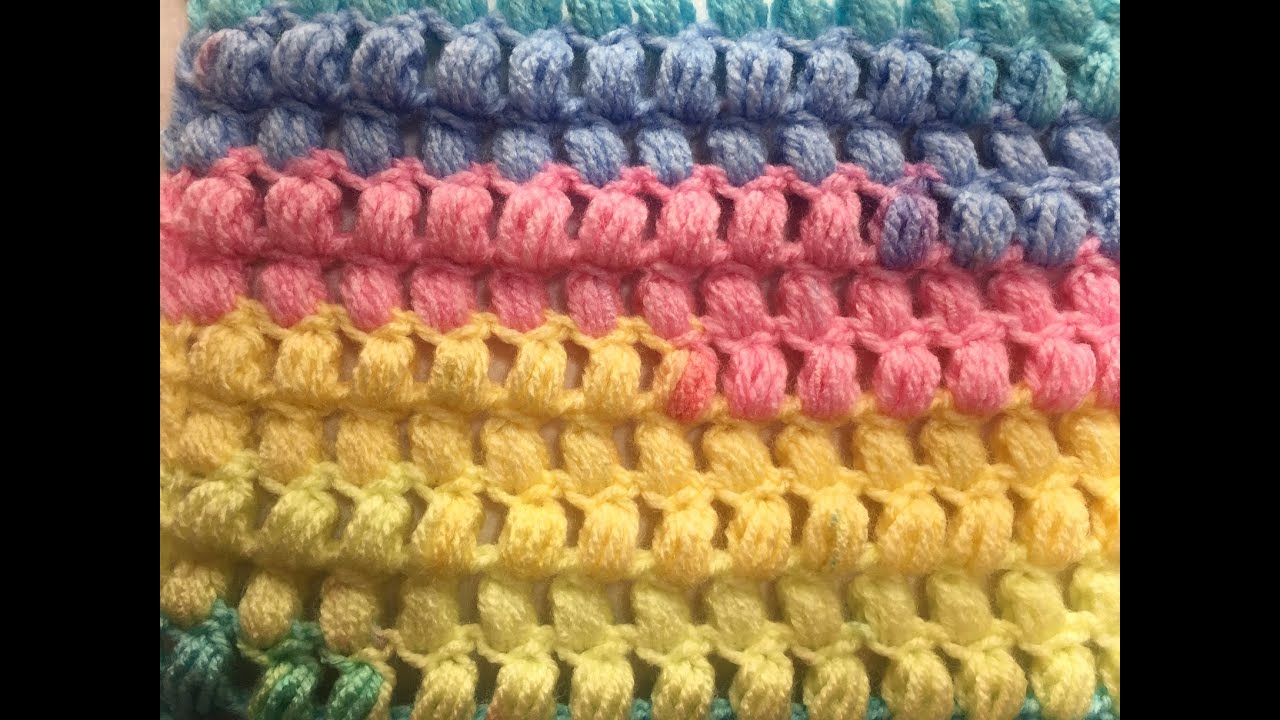 Crochet Puff Stitch Tutorial - YouTube