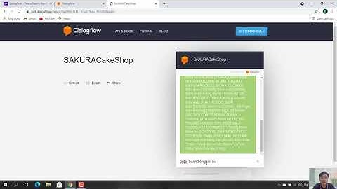 CHATBOT - TẠO CHATBOT đặt hàng cho tiệm bánh trên Dialogflow - Project môn Trí Tuệ Nhân Tạo AI