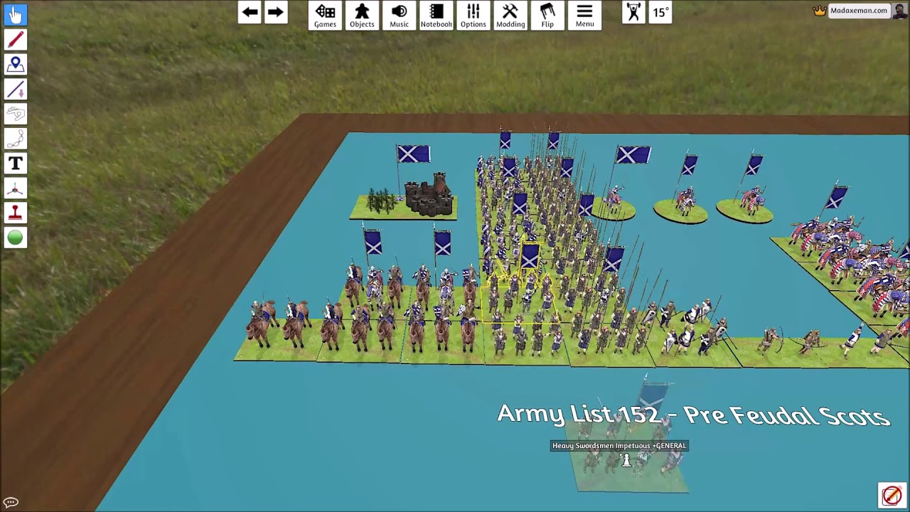 Building an army list for L'Art de la Guerre on Tabletop Simulator