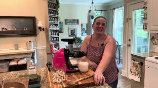 Homemade oat milk using a juicer