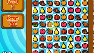 Gems Swap Fall Feast - Flash Game - Casual Gameplay screenshot 4