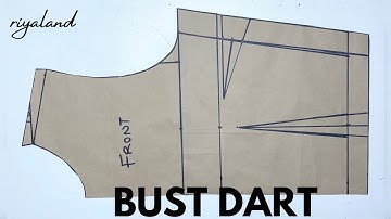 How to draft Basic Bodice with BUST DART for BEGINNERS