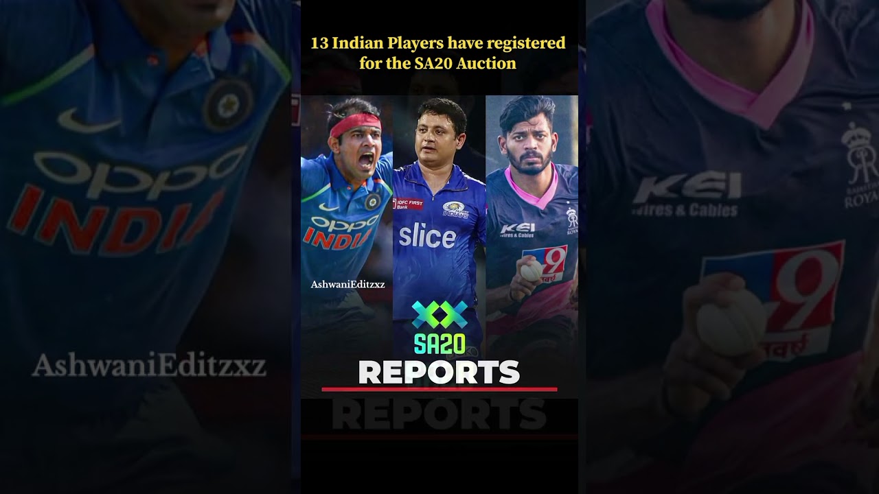 Indian Players In SA20 Auction ☠️ 