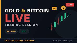 🔴 GOLD & BITCOIN LIVE | XAUUSD + BTC Price Action Today (SMC Trading)