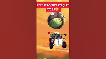 RAREST rocket league TITLES #shorts