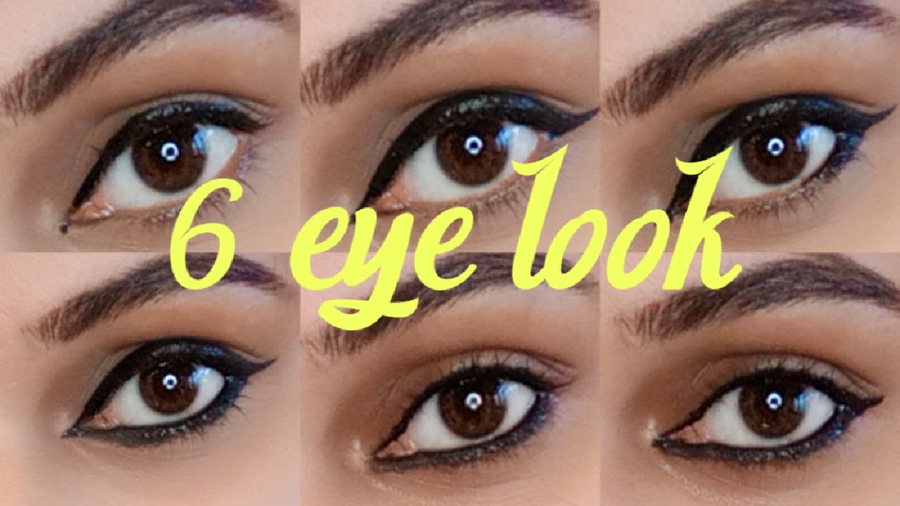 6 Different eye look makeuplook malayalam YouTube