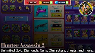 Hunter Assassin 2 | Hack Mod APK | Latest Version 2022 | unLock heroes, weapons, gems, coins... ☠️🍻😘 screenshot 5