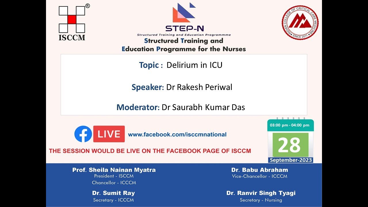 Step N Session: Delirium in ICU