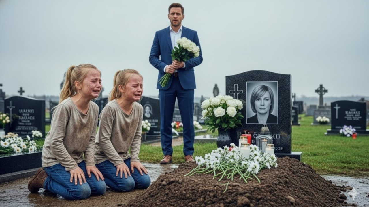 “Ein Millionär fand am Grab seiner Frau zwei weinende Zwillinge und war schockiert über den Grund.”