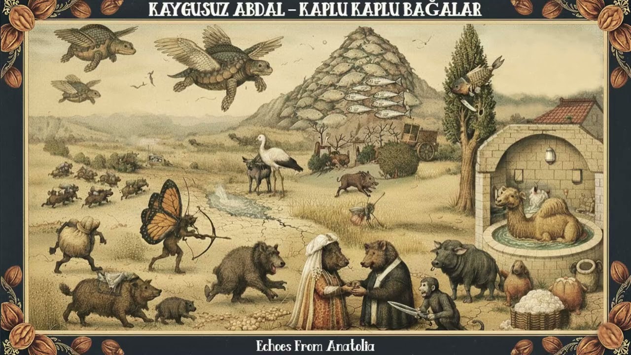 Kaygusuz Abdal - Kaplu Kaplu Bağalar | Anatolian Metal | AI Music