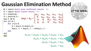 Método de eliminación de Gauss con código MATLAB