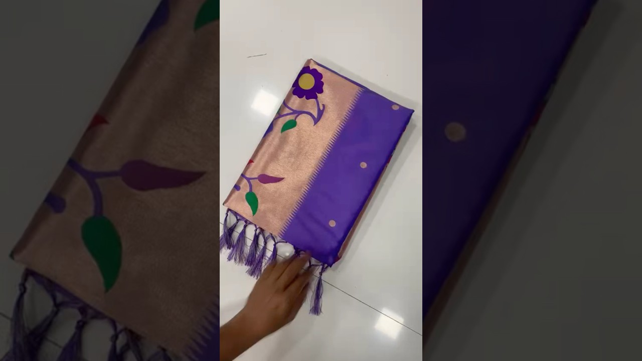 Kanchivaram Paithani Silk Big Parrot Zari Border Saree