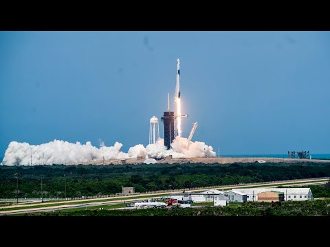 SpaceX NASA Launch 2020 Dragon Space Shuttle - Titusville, FL A. Max Brewer Bridge POV