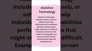 Assistive Technology #shortnotes #examtips #specialeducationnotes #trending #viral #shorts #tricks