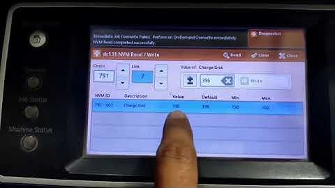 XEROX 5845/55/65/75/95 Charged Grid nvm values for good printing print background problem solution