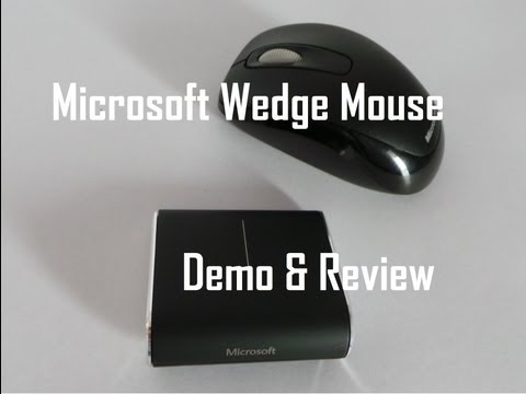 Microsoft Wedge Touch Mouse Demo Review & Installation with Android / Windows 8 PC