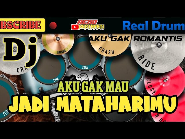 DJ AKU GAK MAU JADI MATAHARIMU REAL DRUM COVER | AKU GAK ROMANTIS | Viral FYP Tiktok | Rimex2023 class=