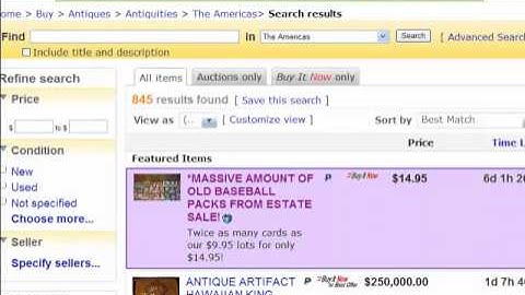 How to sell on ebay, Auction style listing and when it should be used