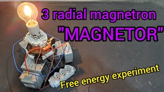 Free energy experiment -Magnetor generator