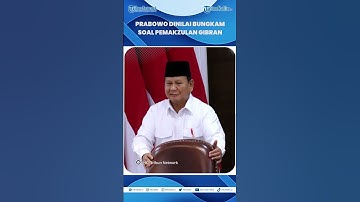 Prabowo Dinilai Bungkam soal Usulan Pemakzulan Gibran