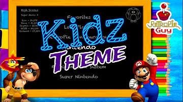 Kidz Theme Tour Preview For RetroPie On Raspberry Pi 4 & 400 - RetroPie Guy Collection Card