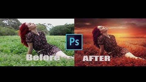 Photoshop CC Tutorial   Fantasy Sunset Fall Color Effects