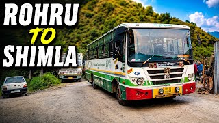 ROHRU To SHIMLA HRTC Journey With Rohru Depot || CHIRGAON - DELHI HRTC || #youtube #vlogs #trending