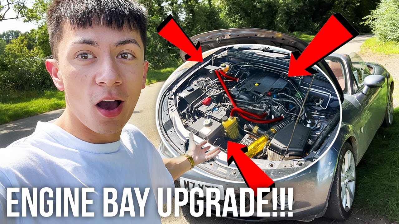 MAZDA MX5 ENGINE BAY UPGRADE!
