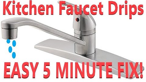 Kitchen Faucet Leaks.  Easy 5 Minute Fix!