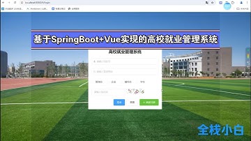 基于SpringBoot+Vue实现的高校就业管理系统 课程设计 大作业必备