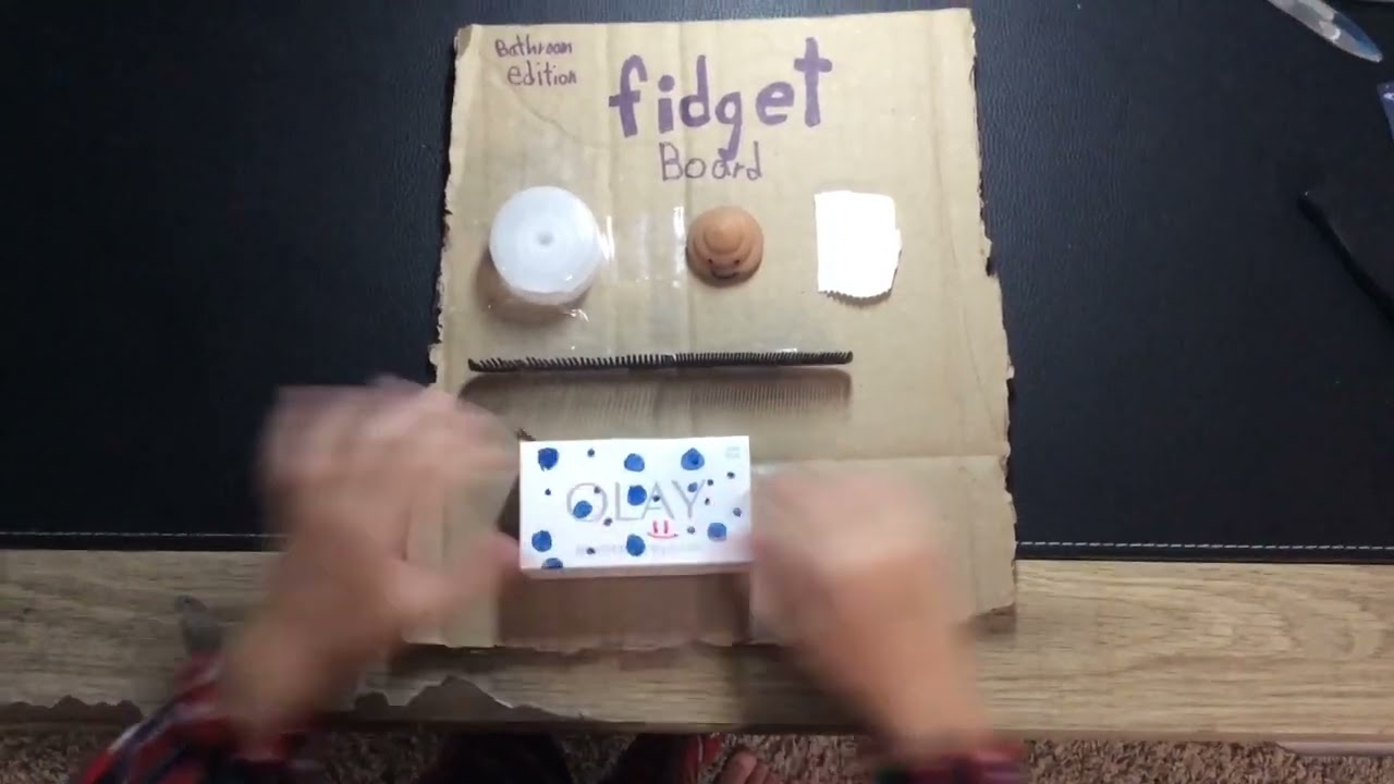 ASMR Fidget Board Bathroom Edition 😃😃😃