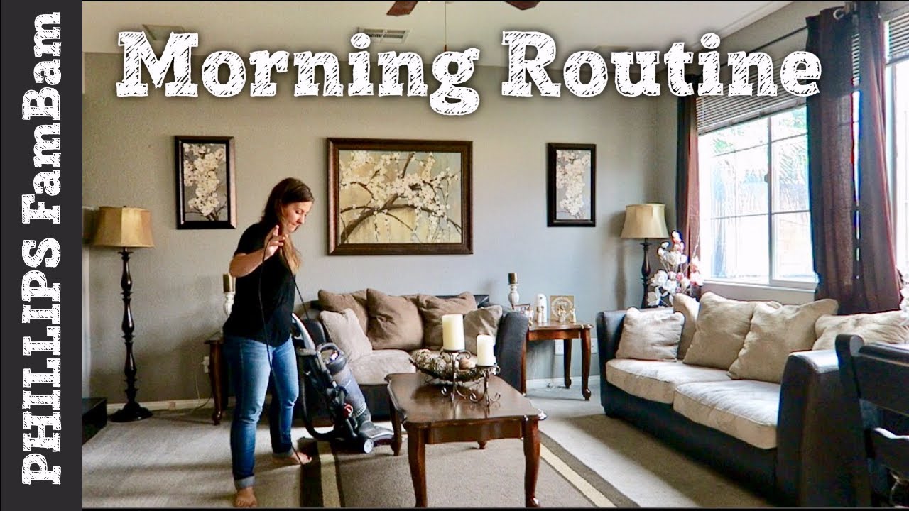 MORNING ROUTINE | SPEED CLEANING | PHILLIPS FamBam Vlogs