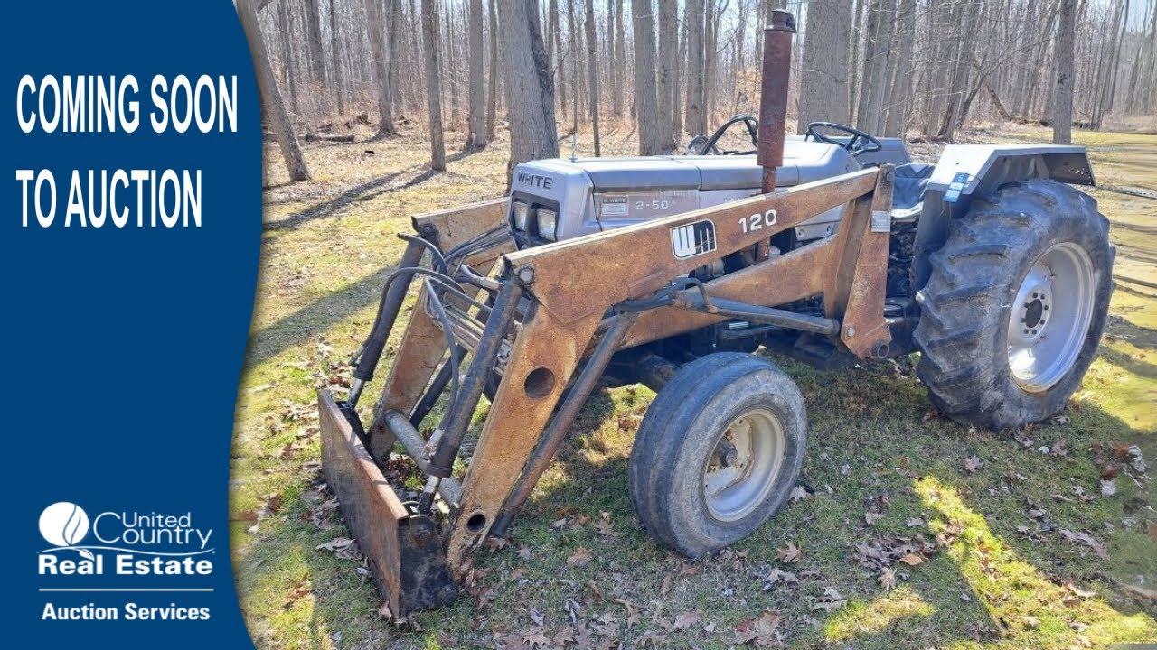 Wonderful White Field Boss 2-50 Tractor with 120 Loader.