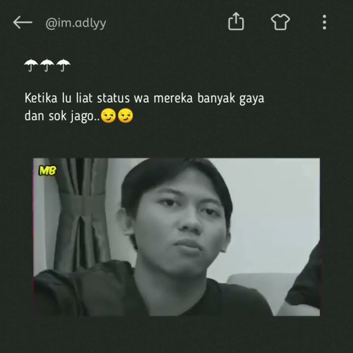 STORY WA INSTAGRAM | 🔊Kukira Keras,Ternyata Kertas.😏
