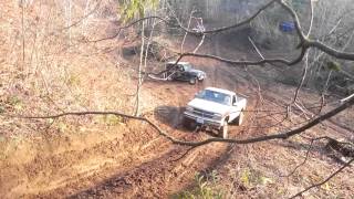 Ford vs Chevy  st helens mud run January 1st 2014