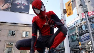 Antichrist Spiderman loses his mind at street preachers in Toronto