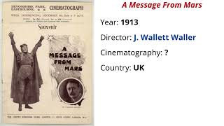 A Message From Mars - 1913