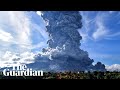 Indonesia's Mount Sinabung spews huge column of ash during latest eruption